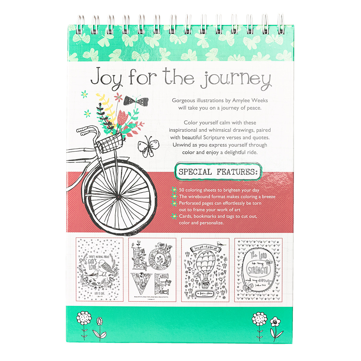 JOY FOR THE JOURNEY COLOURING BOOK Inspirational Colouring Books