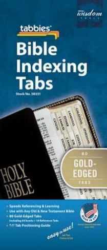BIBLE TABS GOLD EDGED