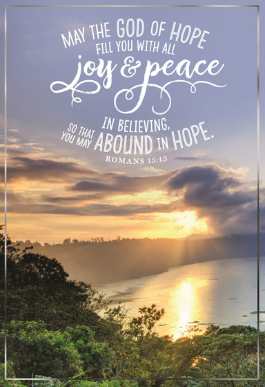 JOY AND PEACE GREETINGS CARD