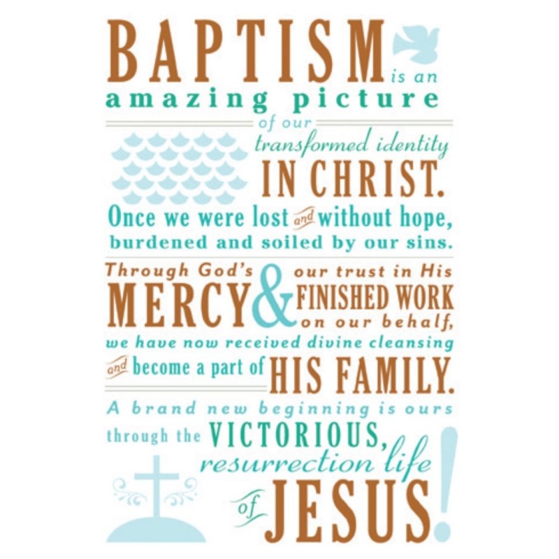 BAPTISM IS AN AMAZING PICTURE CARD