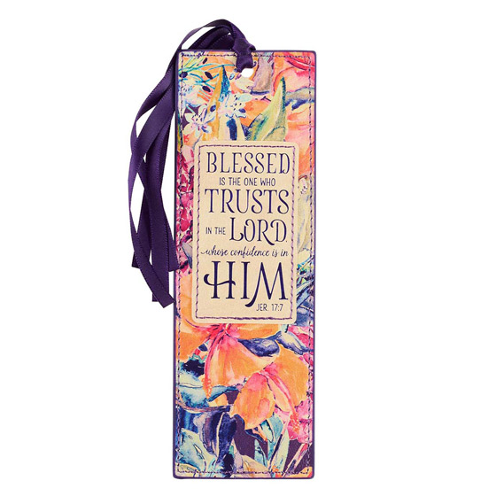 BLESSED IS THE ONE BOOKMARK FAUX LEATHER 