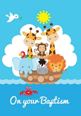 ON YOUR BAPTISM NOAH'S ARK CARD