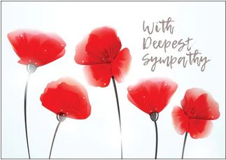 WITH DEEPEST SYMPATHY CARD