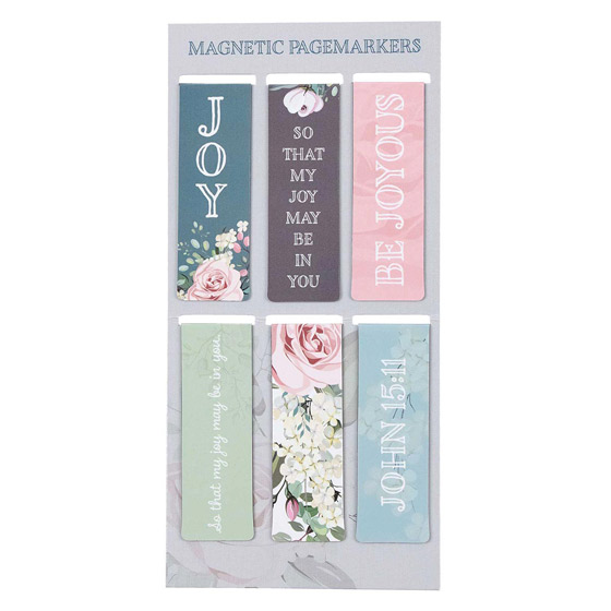 MAGNETIC BOOKMARKS SET OF 6