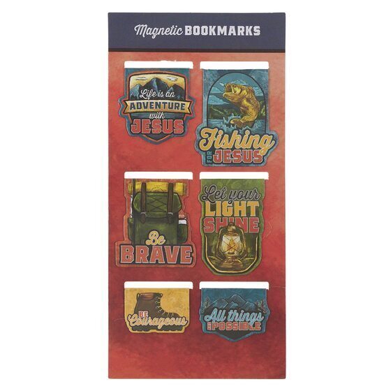 MAGNETIC BOOKMARKS SET OF 6