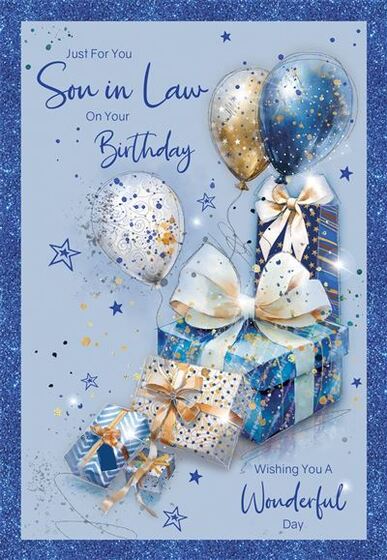 SON IN LAW BIRTHDAY CARD