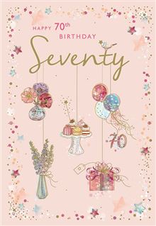 70TH BIRTHDAY CARD