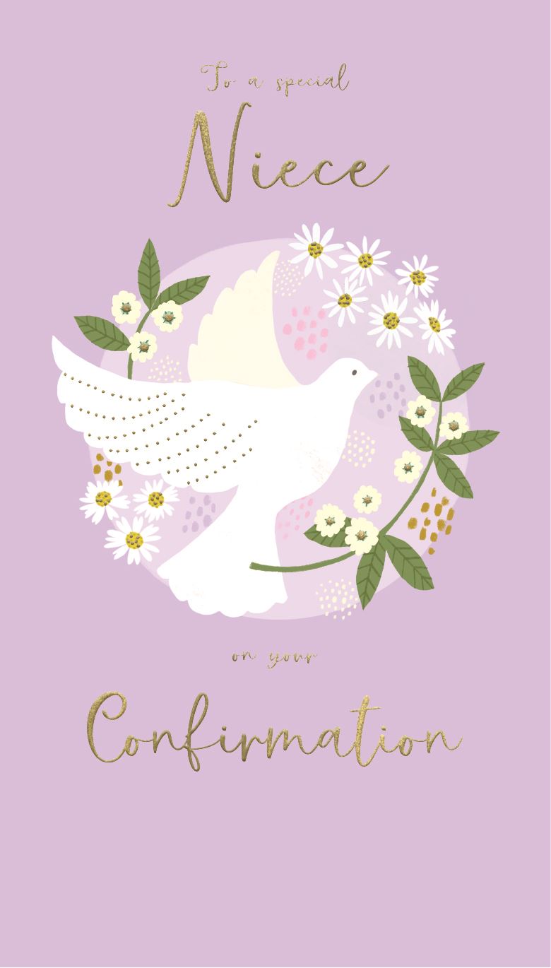 CONFIRMATION NIECE CARD