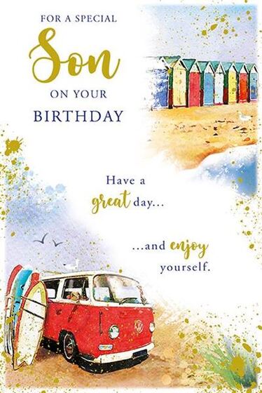 SON BIRTHDAY GREETINGS CARD