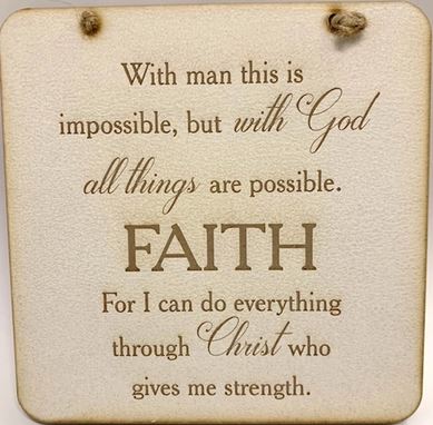 Square Plaque – Faith