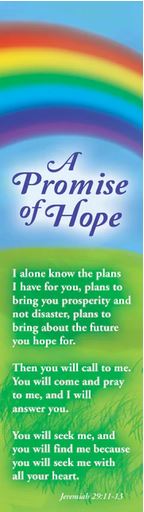 A PROMISE OF HOPE RAINBOW BOOKMARK