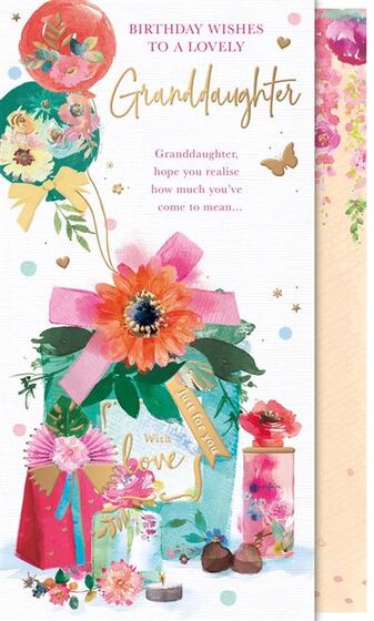 GRANDDAUGHTER BIRTHDAY CARD