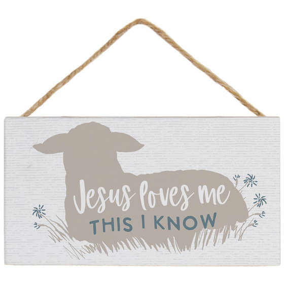 JESUS LOVES ME WALL PLAQUE