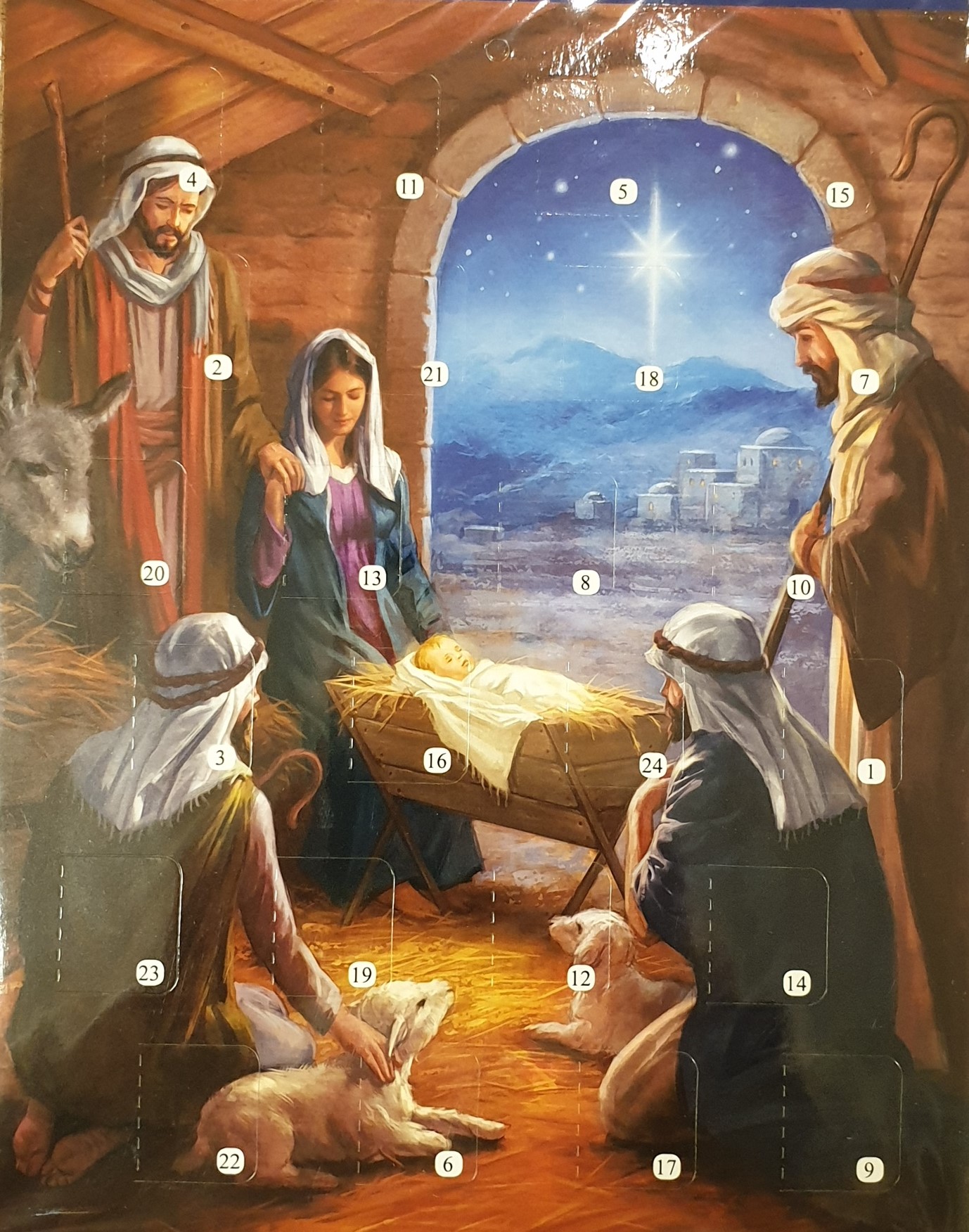 STABLE SCENE A4 ADVENT CALENDAR