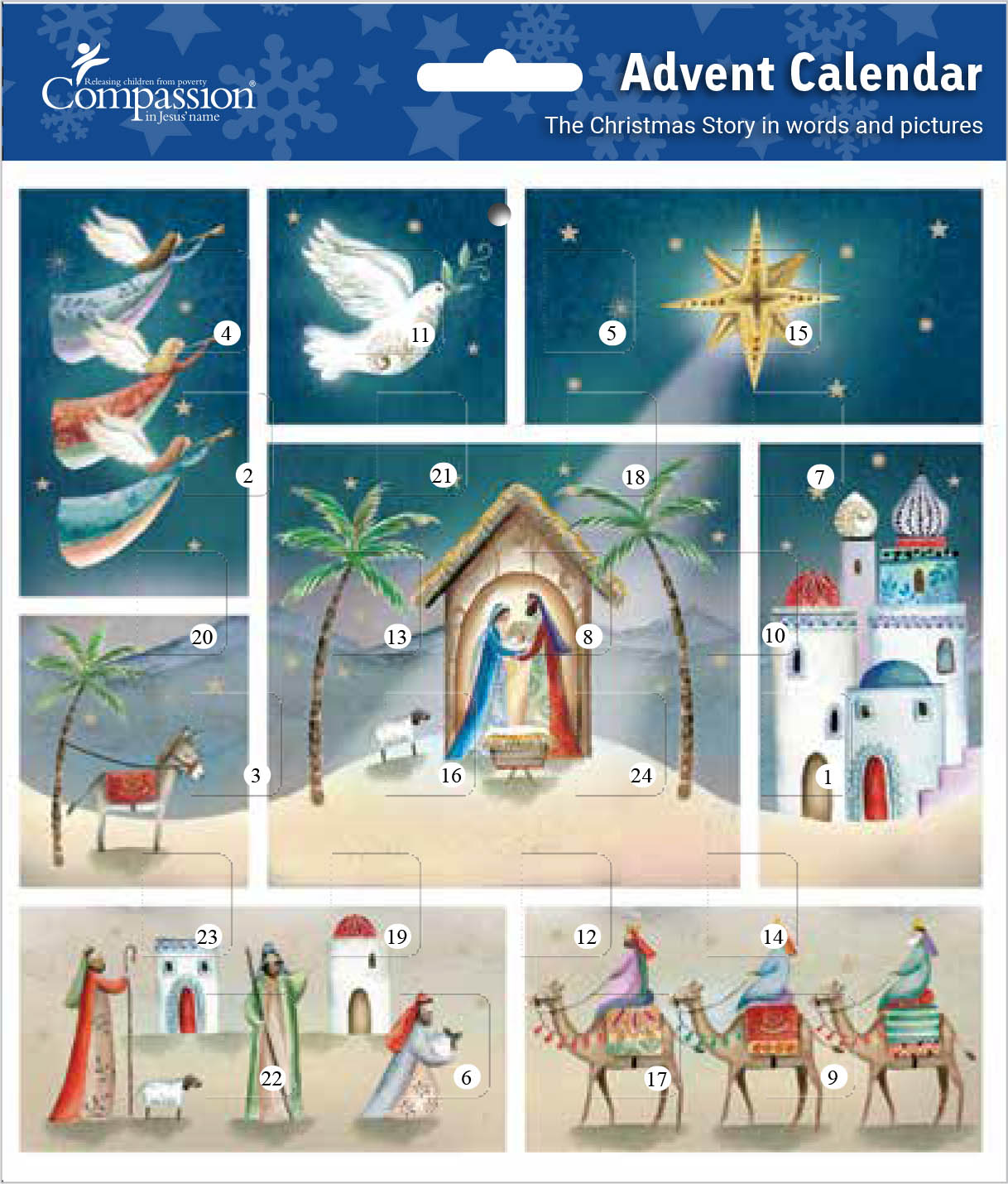 CHRISTMAS SCENE ADVENT CALENDAR