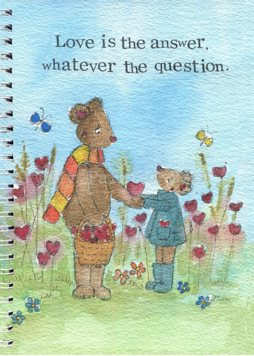 LOVE IS THE ANSWER A5 NOTEBOOK