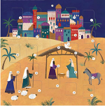 A SAVIOUR IS BORN ADVENT CALENDAR CARD