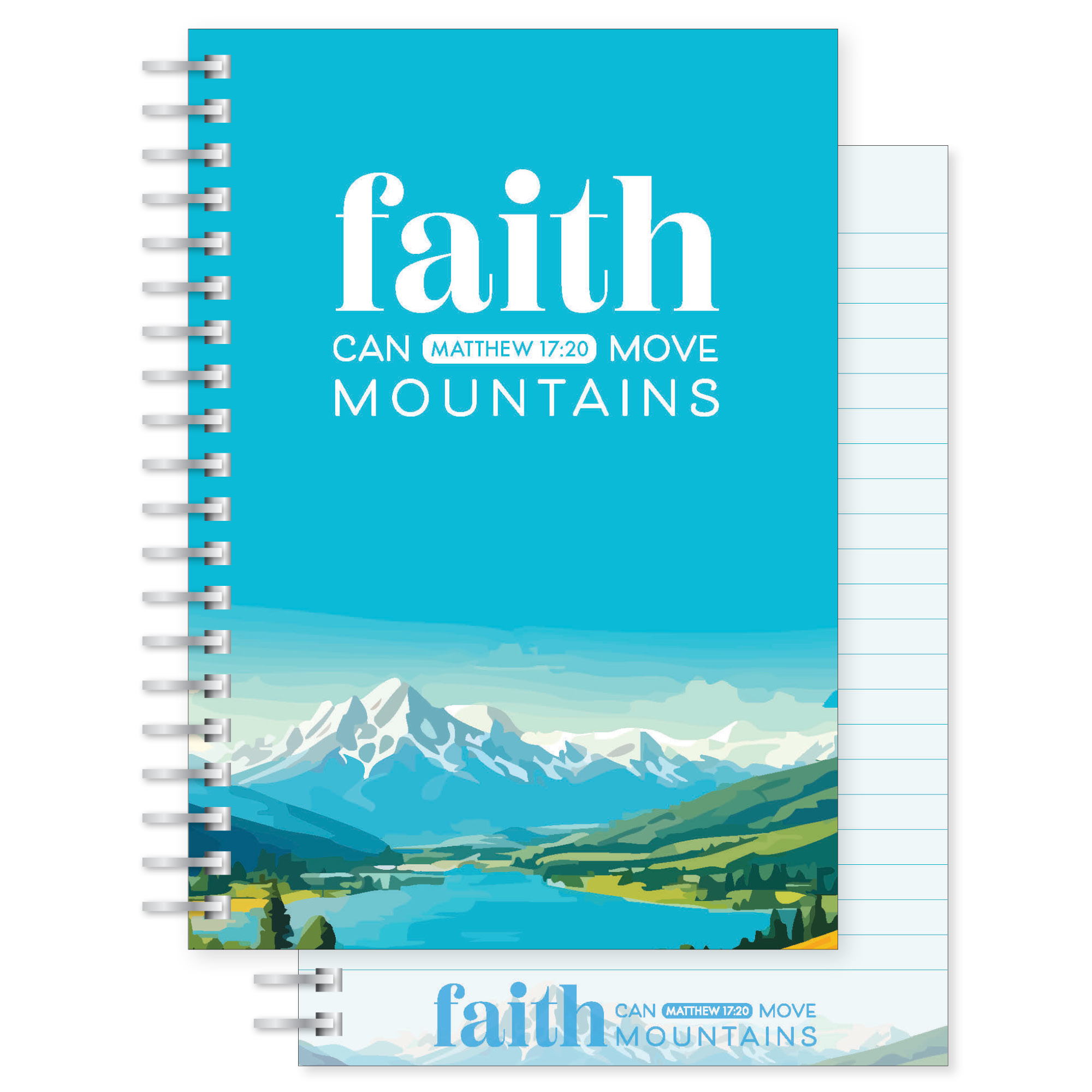 FAITH CAN MOVE MOUNTAINS A5 NOTEBOOK