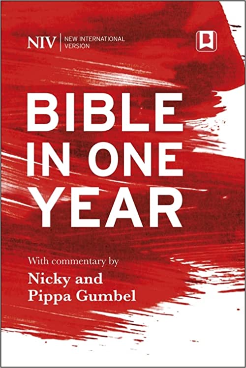 NIV BIBLE IN ONE YEAR WITH COMMENTARY HB