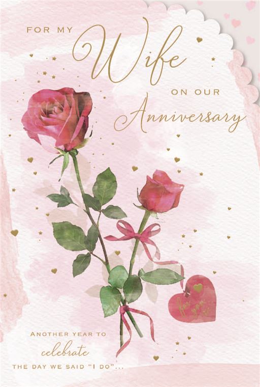 WIFE ANNIVERSARY GREETINGS CARD