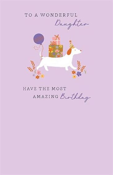 WONDERFUL DAUGHTER BIRTHDAY CARD