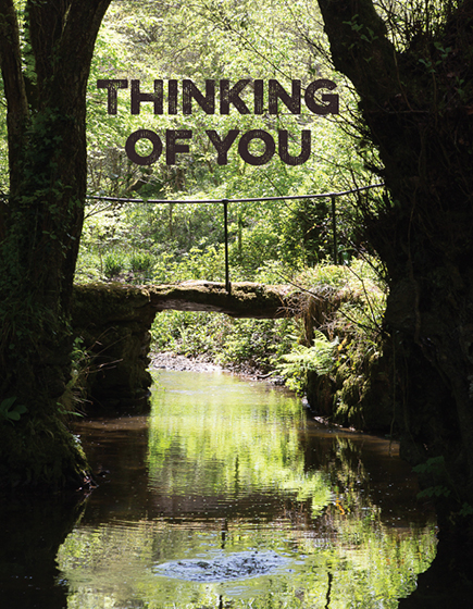 THINKING OF YOU BRIDGE OVER STREAM 