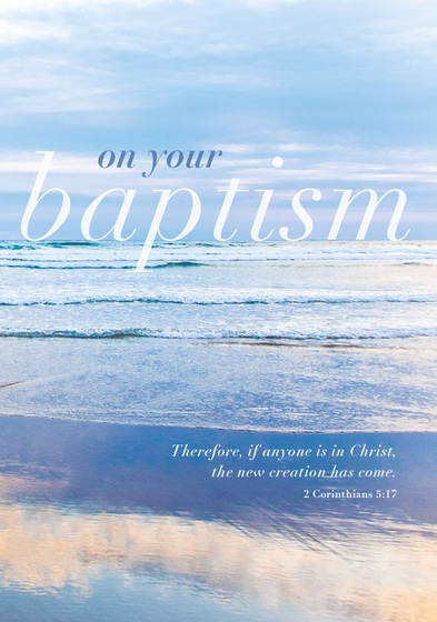 BAPTISM CARD SUNSET BEACH