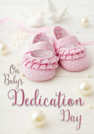 DEDICATION GREETINGS CARD