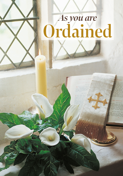 ORDINATION GREETINGS CARD