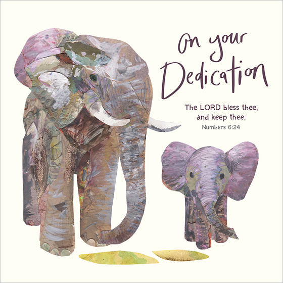ELEPHANTS DEDICATION CARD