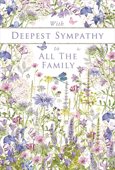 SYMPATHY ALL THE FAMILY CARD