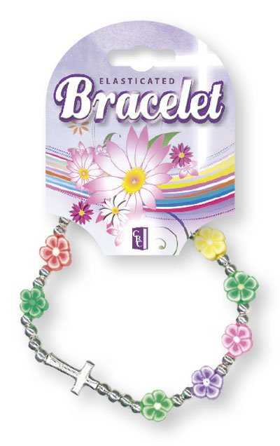 RESIN BRACELET COLOURED PETALS