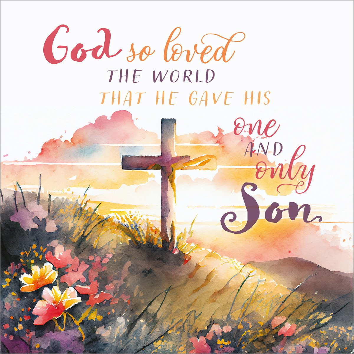 JOHN 3:16 EASTER CARD PACK OF 5