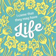 I CAME THAT THEY MAY HAVE LIFE EASTER CARD PACK OF 5 