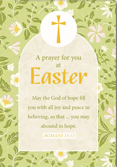 COMPASSION EASTER PRAYER PACK OF 5 CHARITY EASTER CARDS