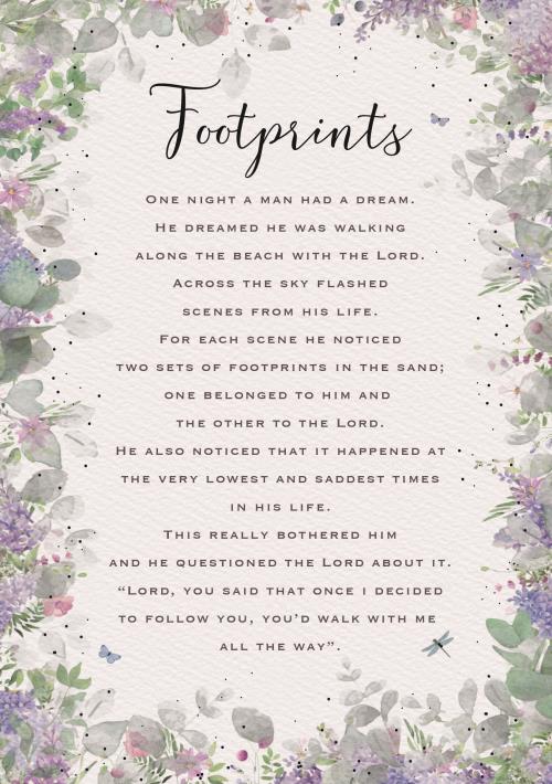 FOOTPRINTS CARD