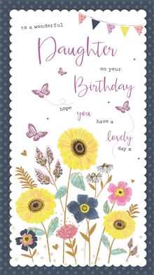 DAUGHTER BIRTHDAY GREETINGS CARD 