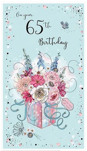 FEMALE 65TH BIRTHDAY CARD :: Birthday - Ages :: Greetings Cards ...