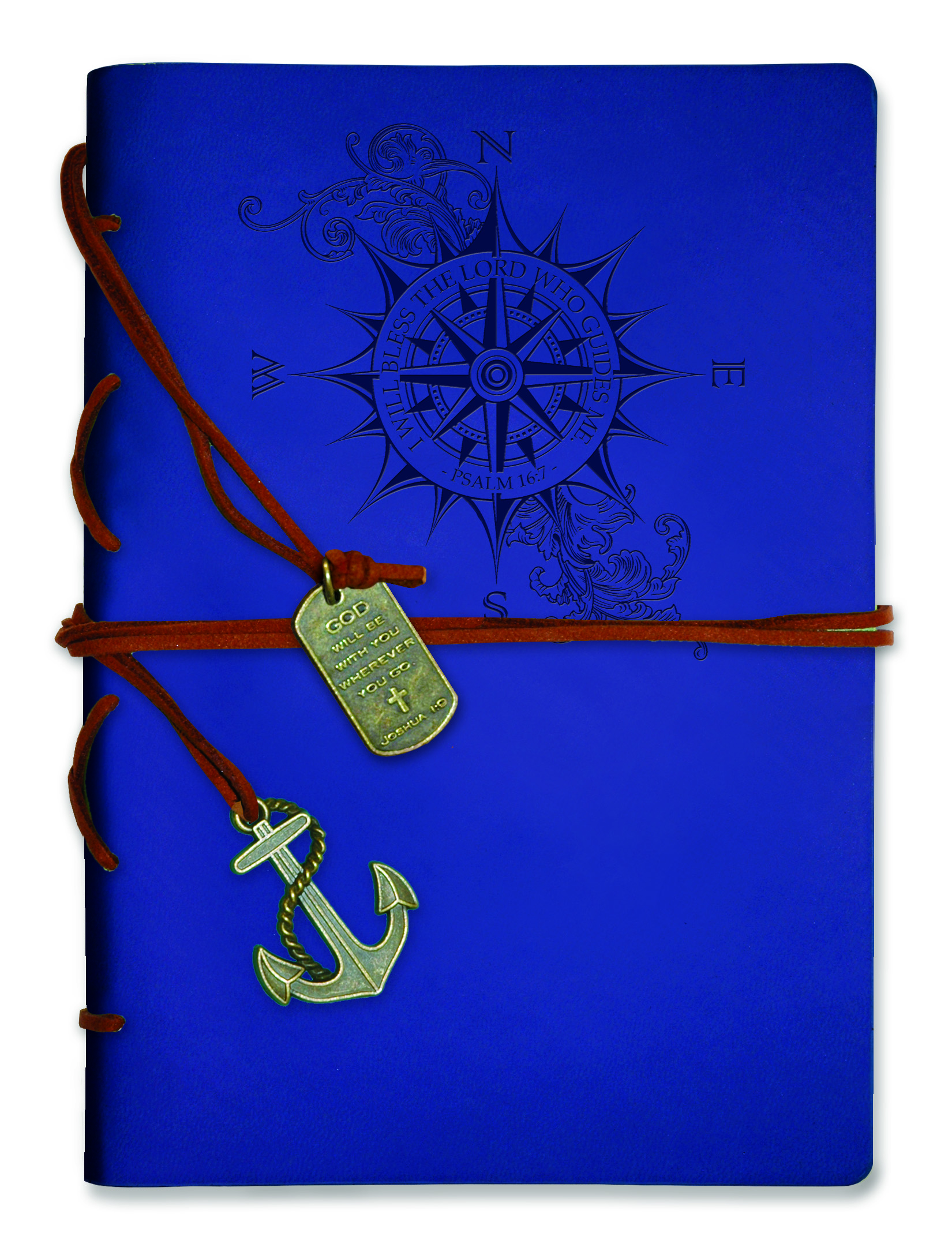 COMPASS JOURNAL WITH WRAP AND BOOKMARK