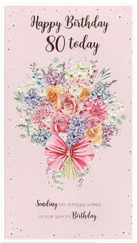 FEMALE 80TH BIRTHDAY CARD :: Birthday Cards - Ages :: Birthday Cards ...