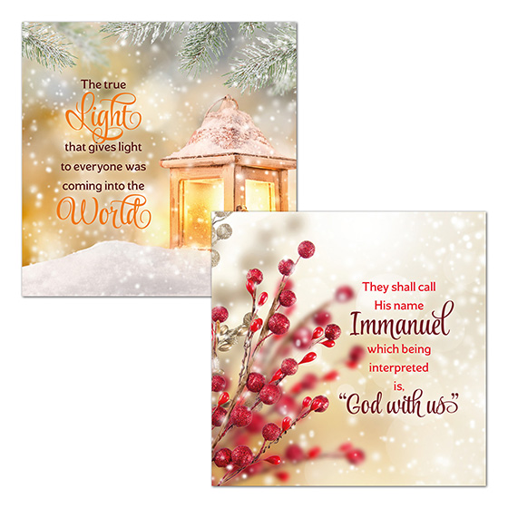 WINTER PHOTO CHRISTMAS CARDS PACK