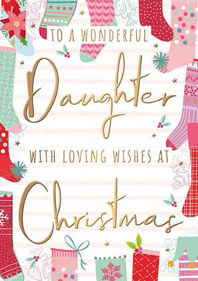 DAUGHTER CHRISTMAS CARD