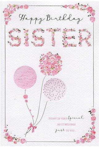 SISTER BIRTHDAY CARD