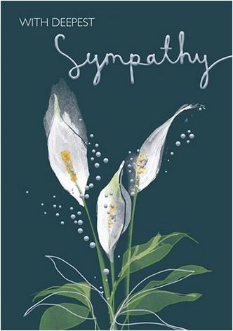 WITH DEEPEST SYMPATHY GREETINGS CARD