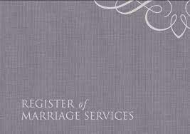 REGISTER OF MARRIAGE SERVICES HB