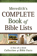 MEREDITH'S COMPLETE BOOK OF BIBLE LISTS