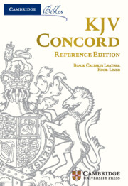 KJV COCNCORD REFERENCE BIBLE BLACK CALFSKIN KJV COCNCORD REFERENCE BIBLE BLACK CALFSKIN