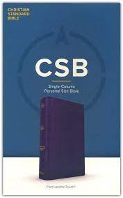 CSB SINGLE COLUMN PERSONAL SIZE BIBLE PLUM