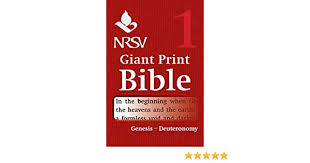 NRSV GIANT PRINT BIBLE VOLUME 1