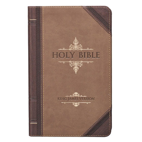 KJV GIANT PRINT BIBLE TAN BROWN 